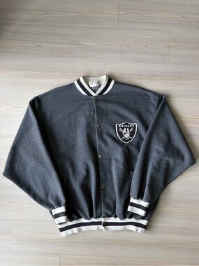 VINTAGE TEAM RATED OAKLAND RAIDERS WOOL JACKET